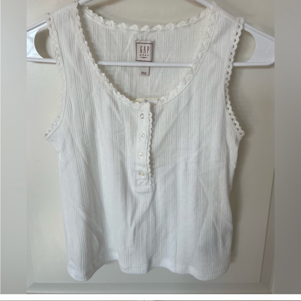 Doen x Gap pointelle tee Girls 10/12